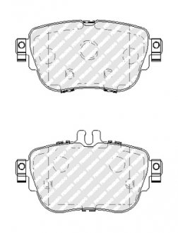 Задні тормозні (гальмівні) колодки ferodo FDB5032