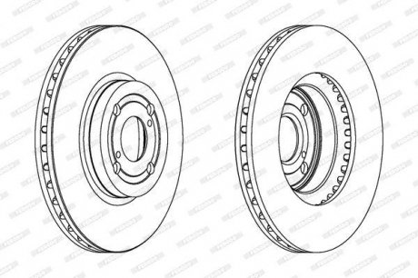 Гальмівний диск ferodo DDF1461C
