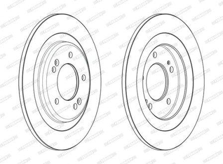 Гальмівний диск ferodo DDF2482C