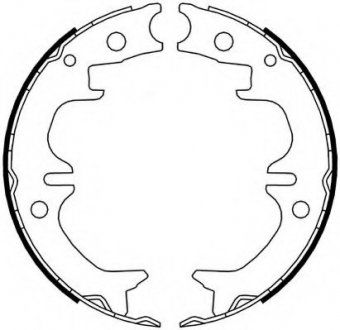 Колодки ручного (стоячого) тормоза ferodo FSB4069