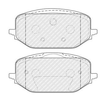 Колодки ручного (стоячого) гальма ferodo FDB5337