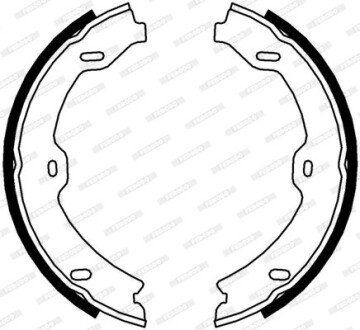 Колодки ручного (стоячого) тормоза ferodo FSB4002