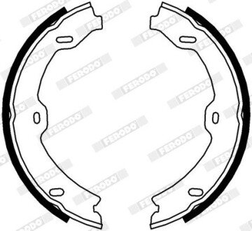 Колодки ручного (стоячого) гальма ferodo FSB4002