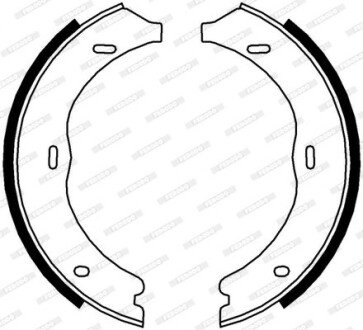 Колодки ручного (стоячого) тормоза ferodo FSB4003