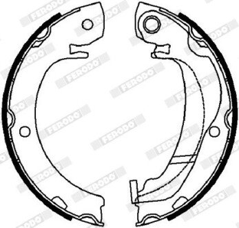 Колодки ручного (стоячого) тормоза ferodo FSB4036
