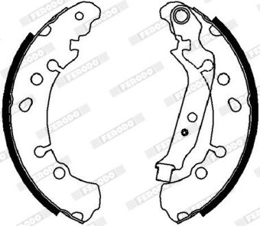 Колодки ручного (стоячого) тормоза ferodo FSB4037