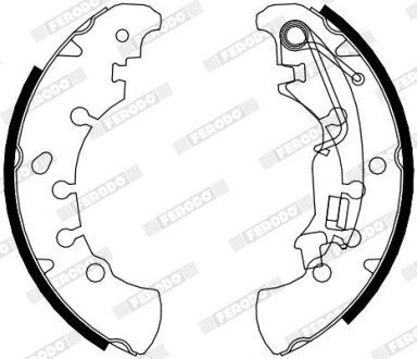 Колодки ручного (стоячого) гальма ferodo FSB4076 на Опель Корса д