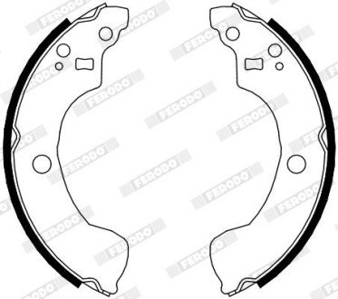 Колодки ручного (стоячого) тормоза ferodo FSB4106