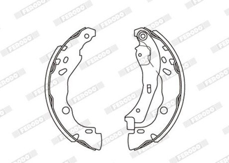 Колодки ручного (стоячого) гальма ferodo FSB4160 на Ниссан Ноут е12
