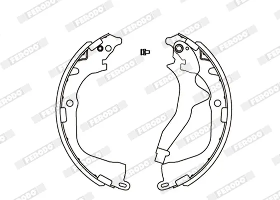 Колодки ручного (стоячого) тормоза ferodo FSB4165