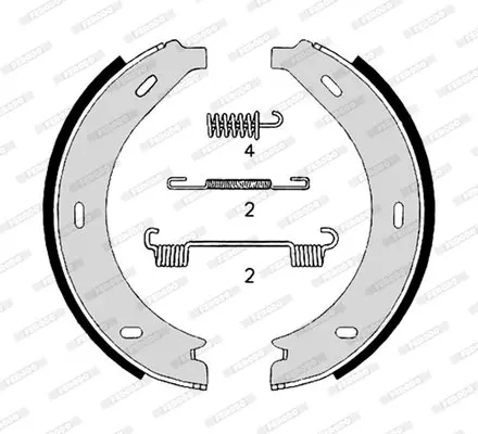 Колодки ручного (стоячого) тормоза ferodo FSB4306