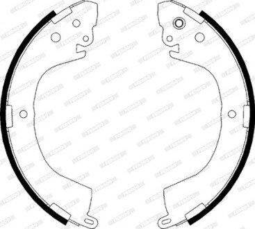 Колодки ручного (стоячого) тормоза ferodo FSB617