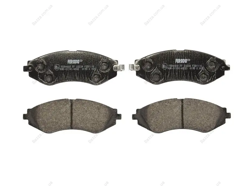 Передние тормозные колодки ferodo FDB1116
