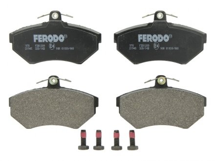 Передние тормозные колодки ferodo FDB1289