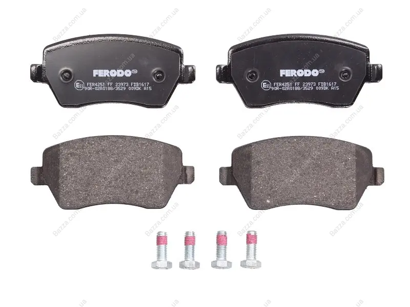 Передние тормозные колодки ferodo FDB1617