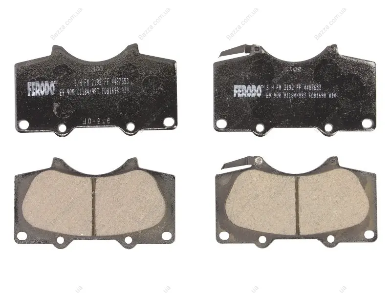 Передние тормозные колодки ferodo FDB1698