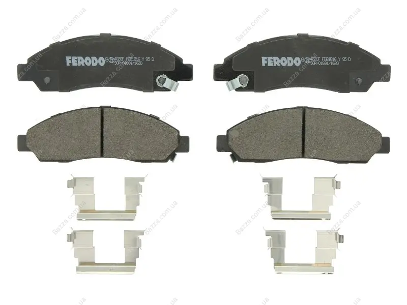 Передні тормозні (гальмівні) колодки Ferodo FDB1816 (фото 1)