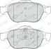 Передние тормозные колодки ferodo FDB1865