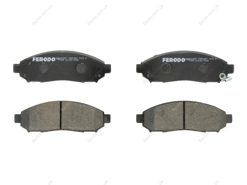 Передние тормозные колодки ferodo FDB1997