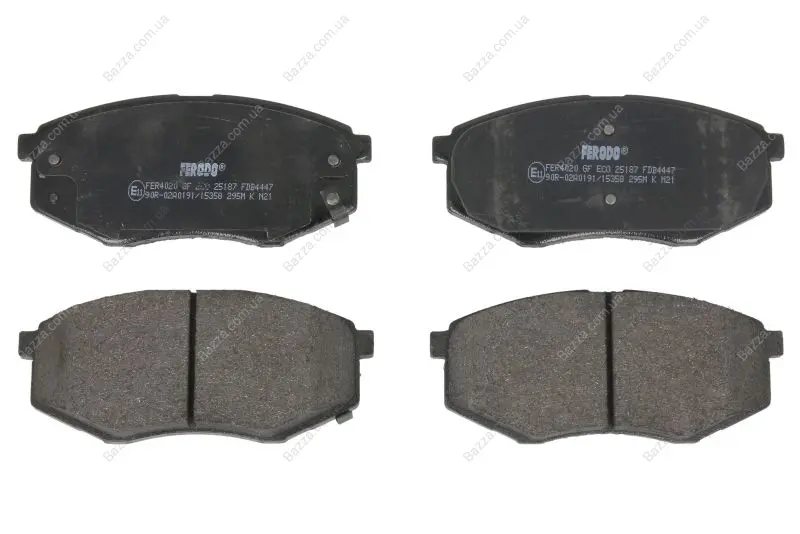Передние тормозные колодки ferodo FDB4447