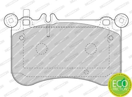 Передні тормозні (гальмівні) колодки ferodo FDB4696