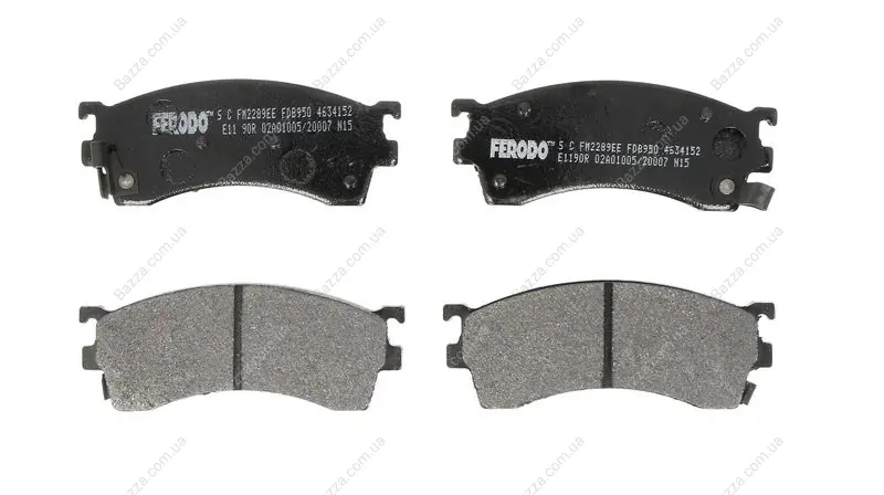 Передні тормозні (гальмівні) колодки Ferodo FDB950 (фото 1)