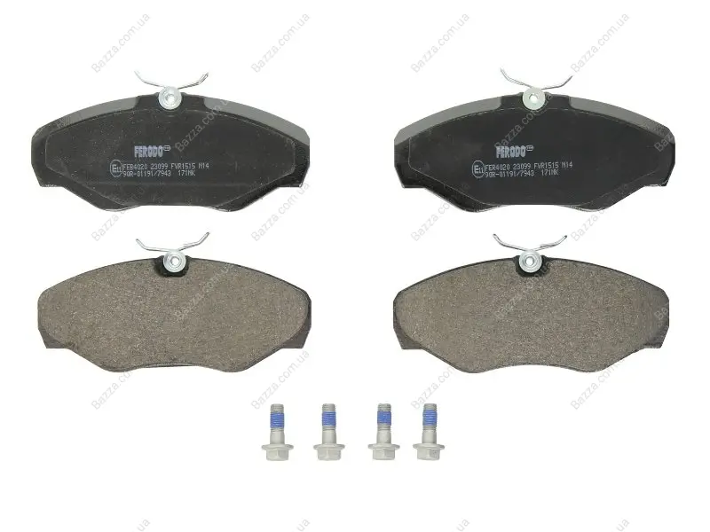 Передние тормозные колодки ferodo FVR1515