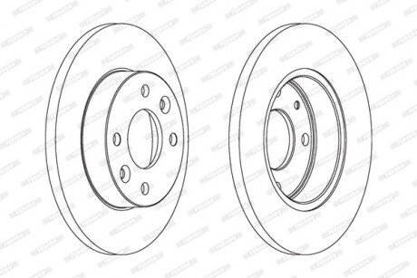 Передний тормозной диск ferodo DDF055