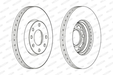 Передний тормозной диск ferodo DDF1041