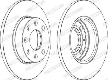 Передний тормозной диск ferodo DDF104 на Опель Кадет е
