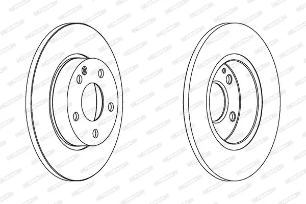 Передний тормозной диск ferodo DDF1219C