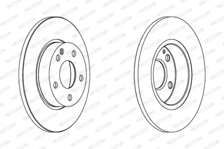 Передний тормозной диск ferodo DDF1219C