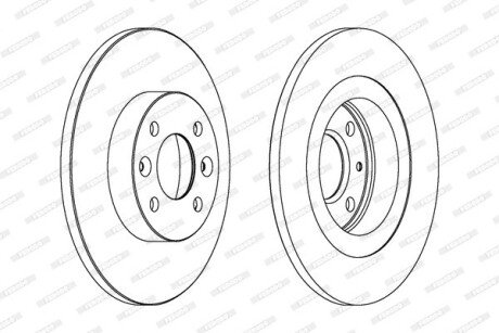 Передний тормозной диск ferodo DDF1502