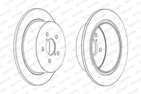 Передний тормозной диск ferodo DDF1903C
