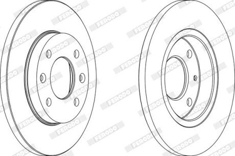 Передній гальмівний (тормозний) диск ferodo DDF995