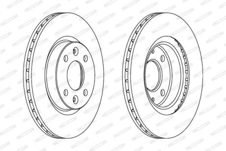 Гальмівний диск ferodo DDF1096