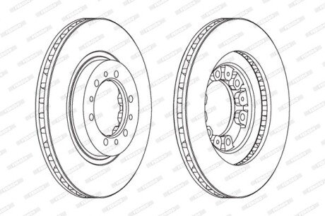 Гальмівний диск ferodo DDF1109