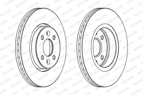 Тормозной диск ferodo DDF1124