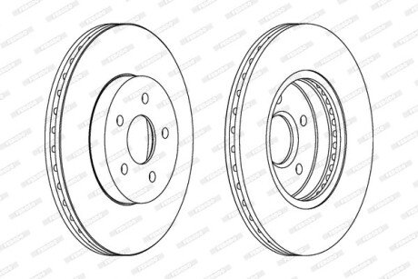 Тормозной диск ferodo DDF1125