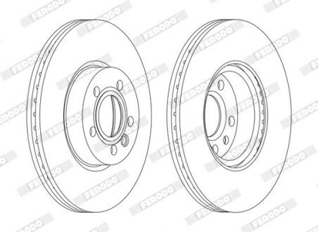 Гальмівний диск ferodo DDF1160C