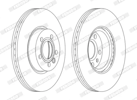 Гальмівний диск Ferodo DDF1160C