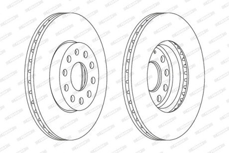 Гальмівний диск ferodo DDF1218