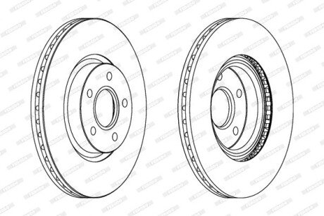 Тормозной диск ferodo DDF1225