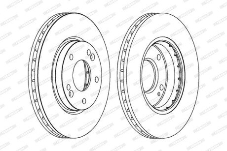 Гальмівний диск ferodo DDF1239