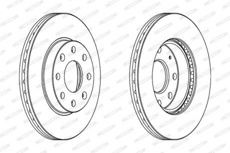 Гальмівний диск ferodo DDF1279