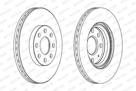 Гальмівний диск ferodo DDF1304