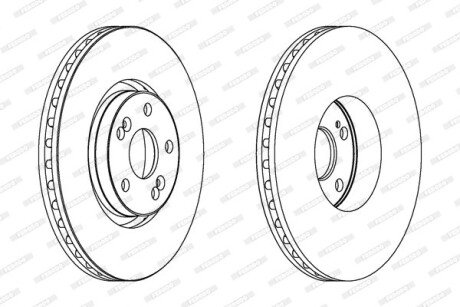 Тормозной диск ferodo DDF1368C1 на Рено Espace