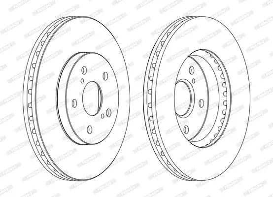 Тормозной диск ferodo DDF1446C