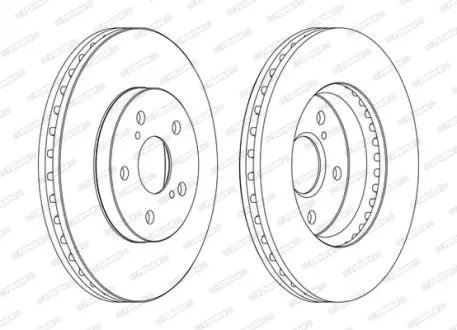 Тормозной диск ferodo DDF1446C