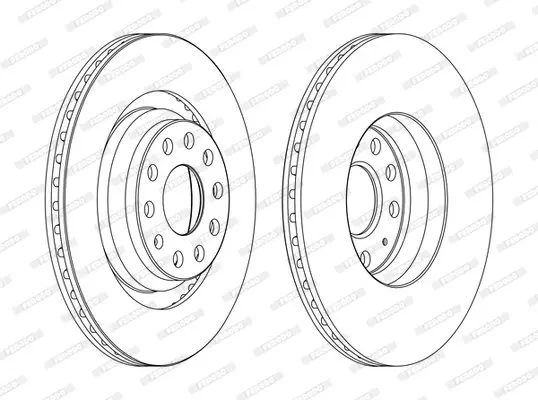 Тормозной диск ferodo DDF1503C
